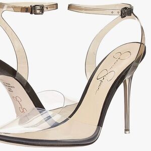 Jessica Simpson Women's Pirrie Clear Combo size 9.5 Like New
